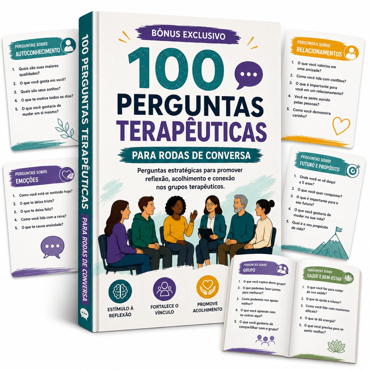 100 Perguntas Terapêuticas para Rodas de Conversa