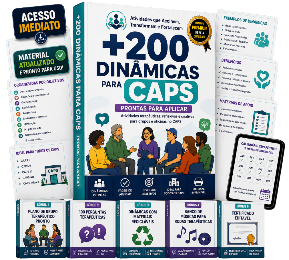 +200 Dinâmicas para o CAPS - material completo